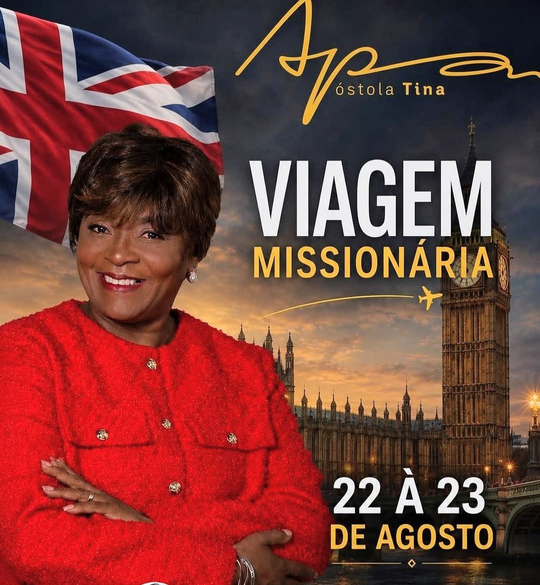 LÍDER ESPIRITUAL DA IGREJA PENTECOSTAL DE FÉ E LIBERTAÇÃO REALIZA VIAGEM MISSIONÁRIA A LONDRES