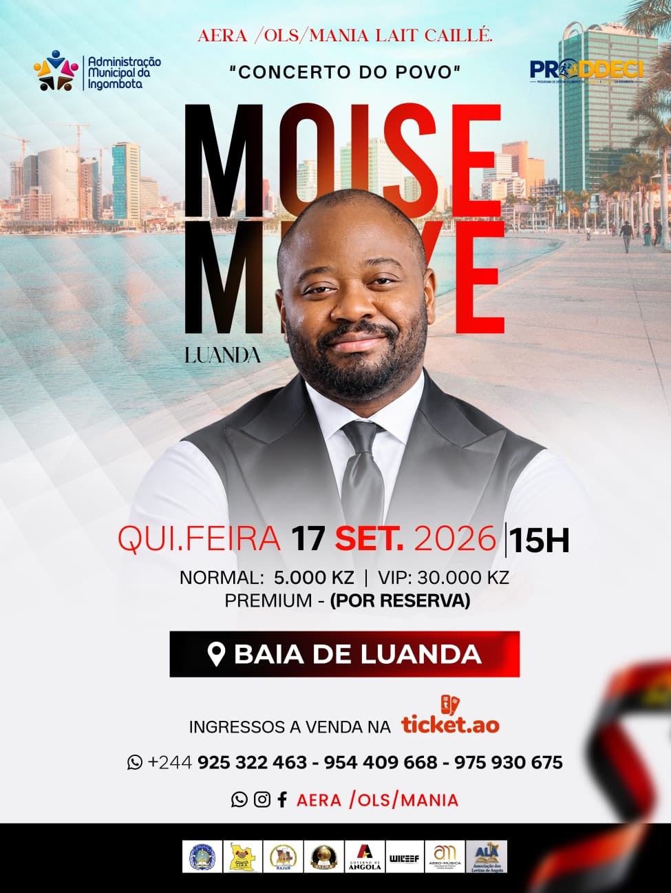 APÓSTOLA ERNESTINA MATIAS SERÁ A ORADORA PRINCIPAL DO "CONCERTO DO POVO" COM MOISE  MBIYE EM LUANDA